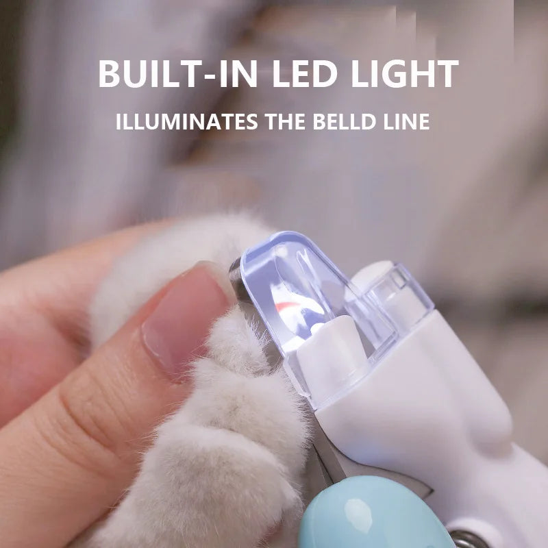 Tagliaunghie Professionale con Luce LED per Cani e Gatti